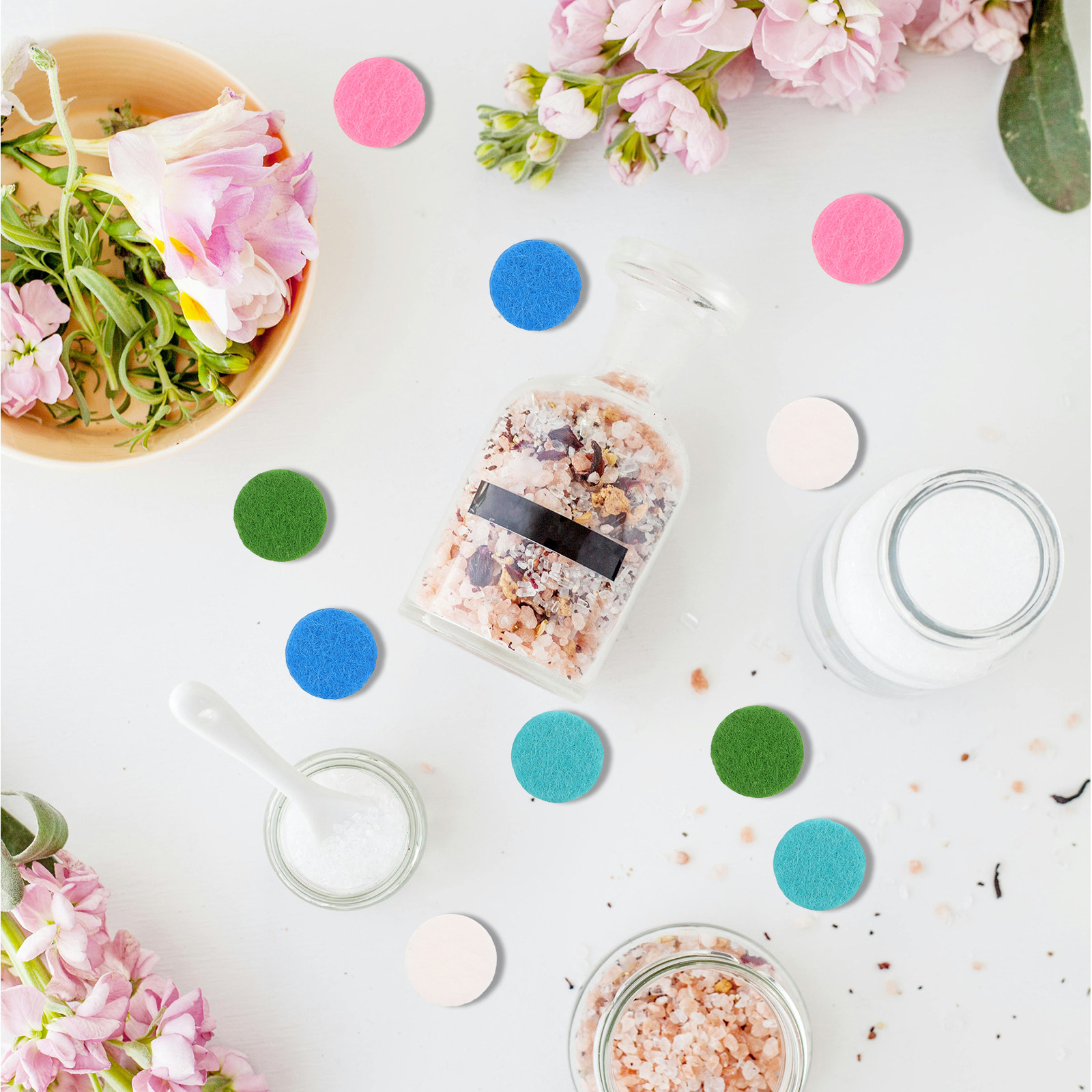 50Pcs Round Fragrance Pads Cot - Essential Oil Blend ulasan dan harga