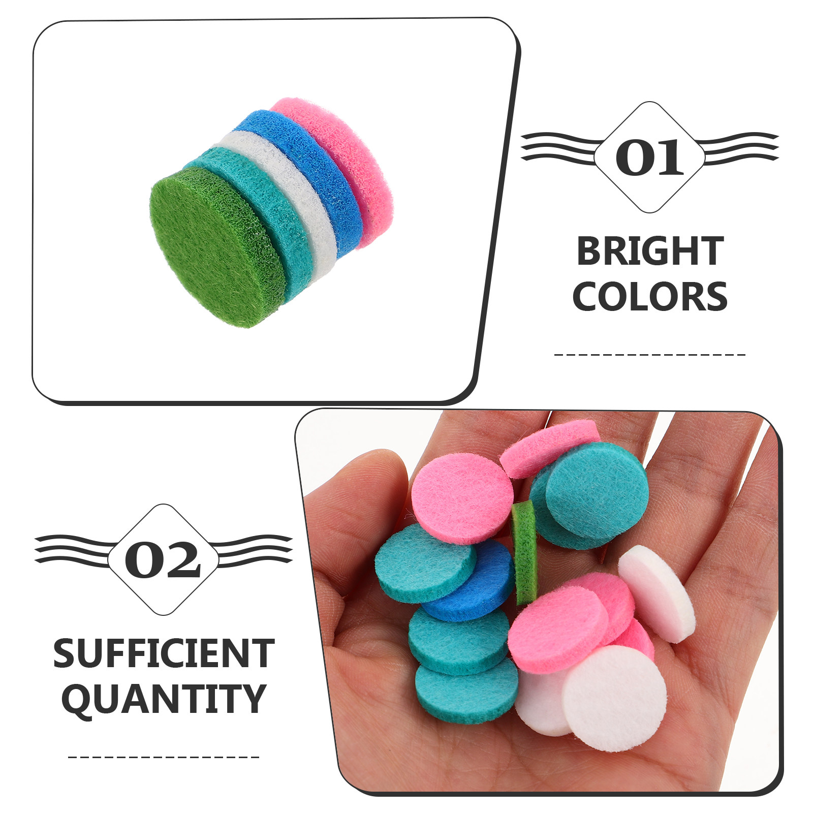 50Pcs Round Fragrance Pads Cot - Essential Oil Blend ulasan dan harga