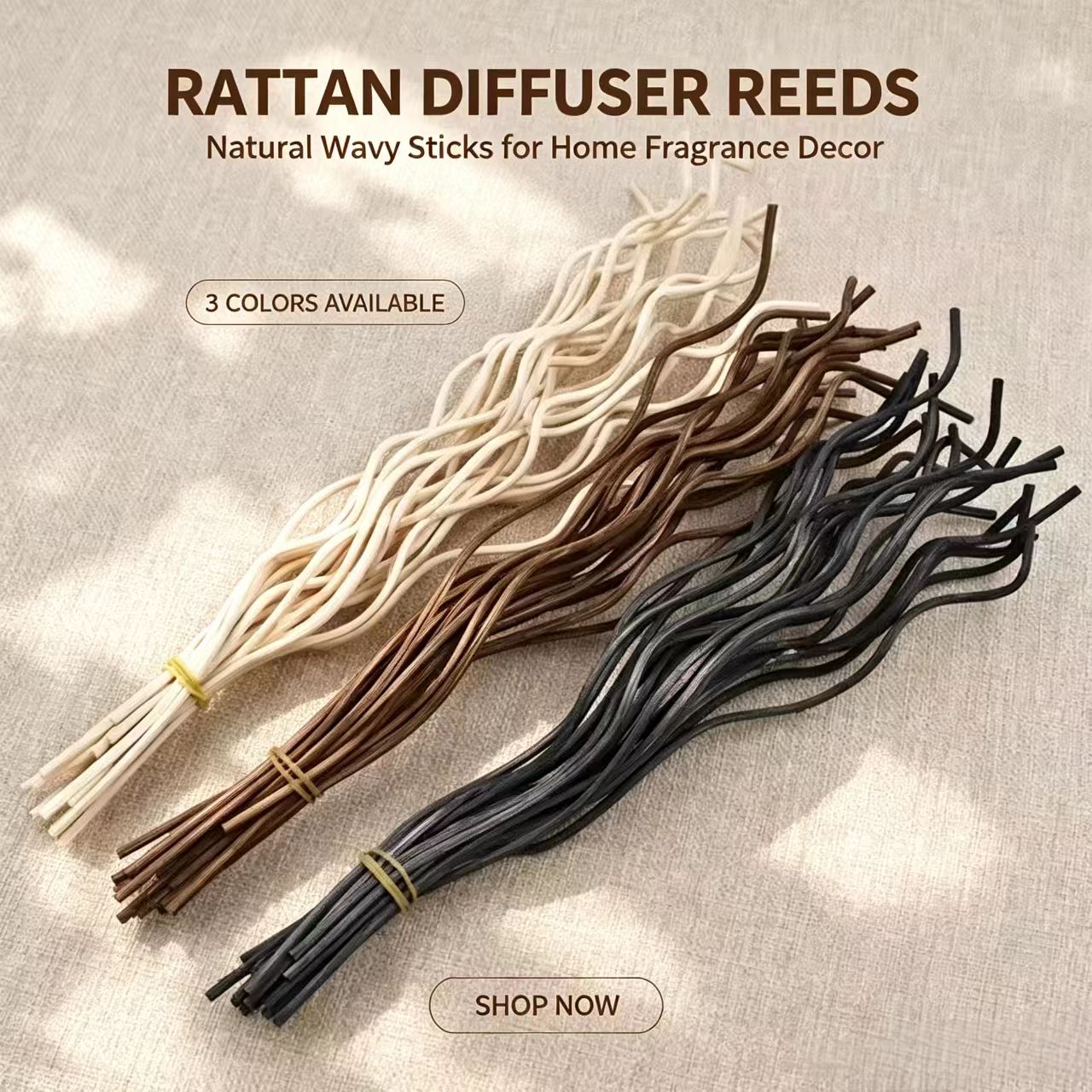 20Pcs Long Wavy Rattan Reed Di - Home Fragrance Janzen ulasan dan harga