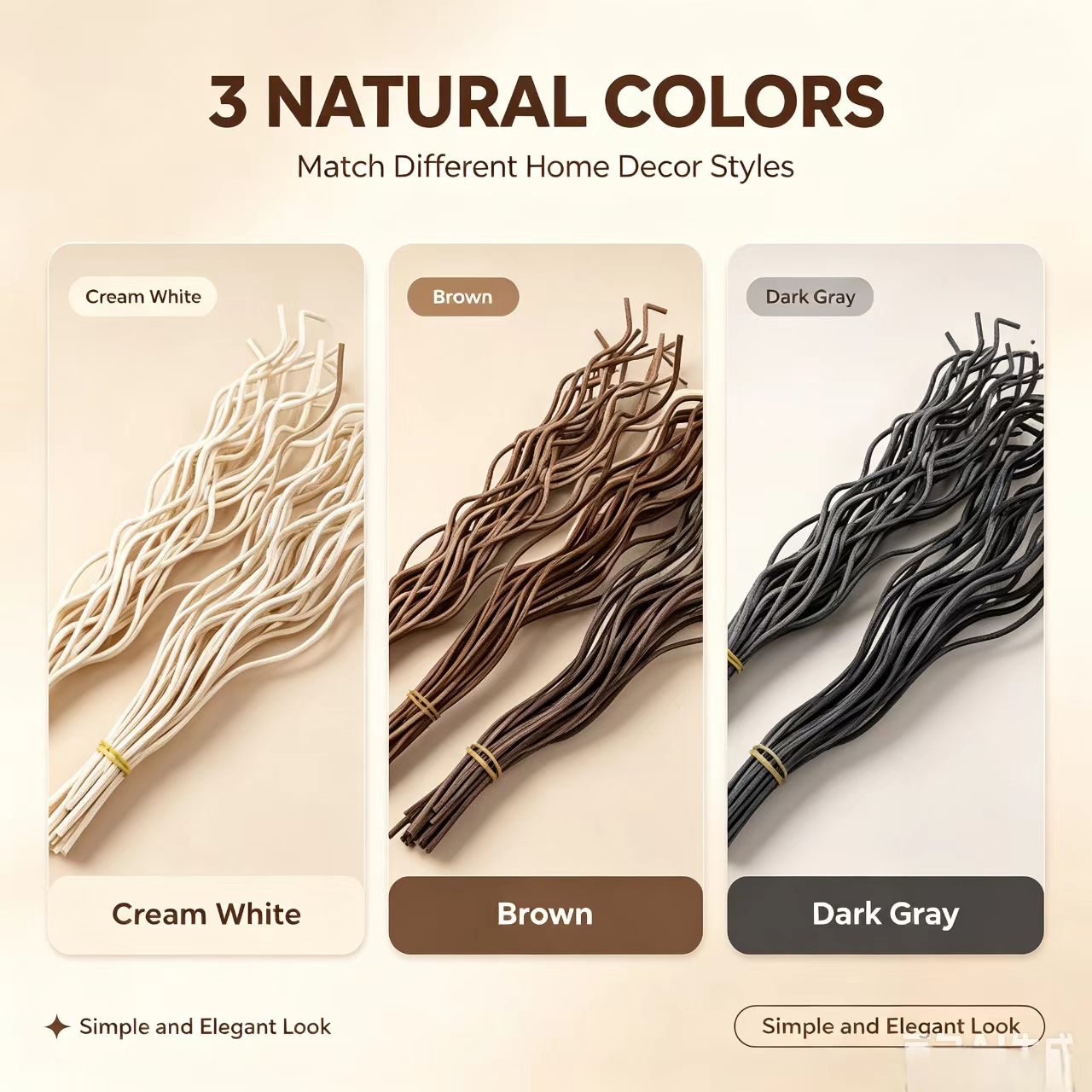 20Pcs Long Wavy Rattan Reed Di - Home Fragrance Janzen ulasan dan harga