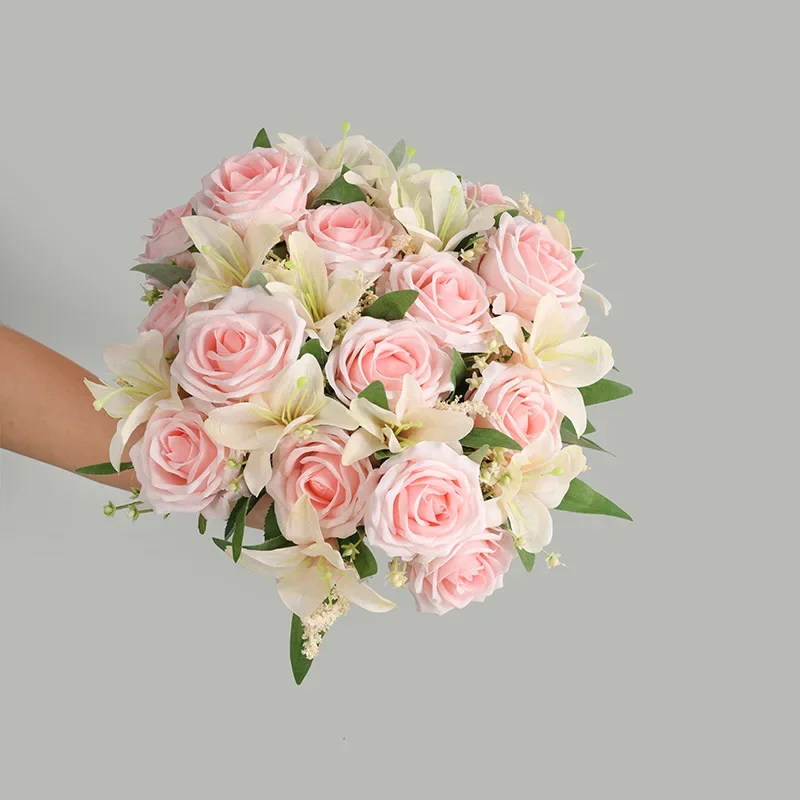 Wedding Artificial Flowers Sno - Home Fragrance Rose ulasan dan harga