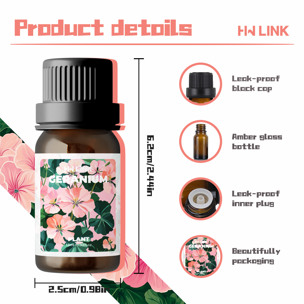Geranium Essential Oil 10ml 10 - Home Fragrance Gift ulasan dan harga