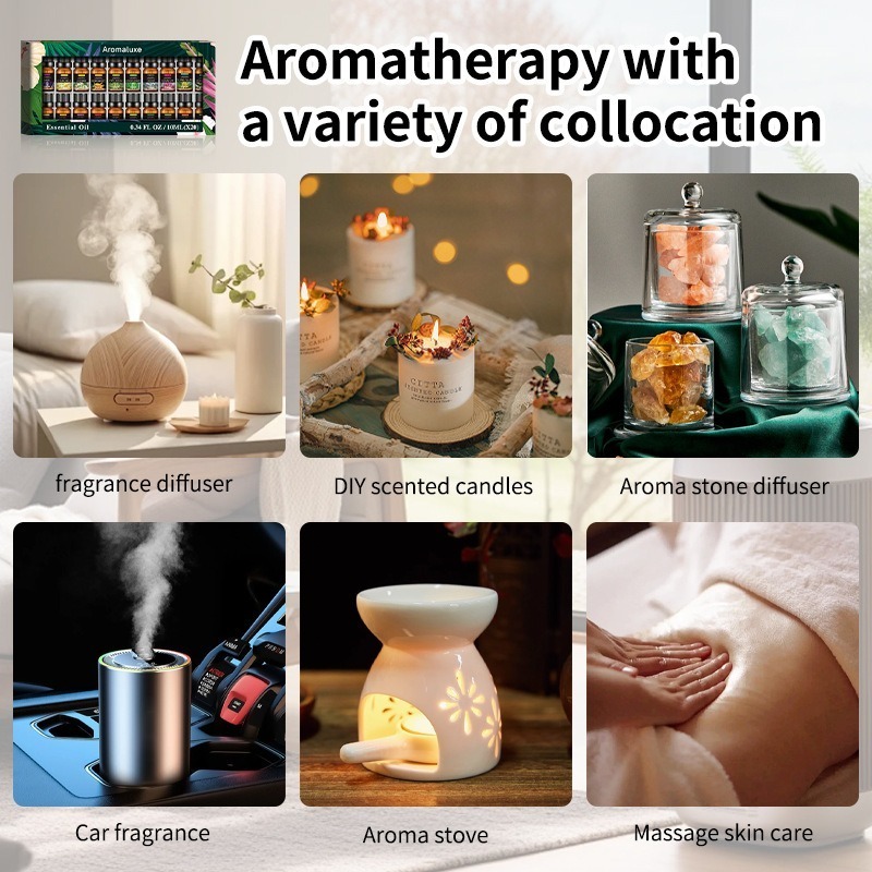20 Kinds Aromatherapy Essentia - Home Fragrance Rose ulasan dan harga