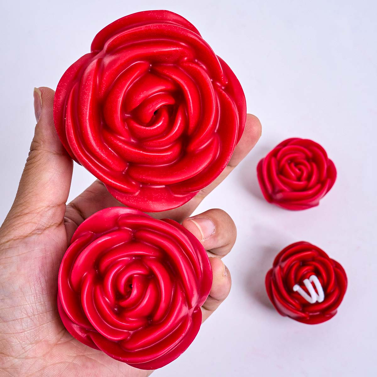3D Flower Shape Silicone Candl - Home Fragrance Rose ulasan dan harga